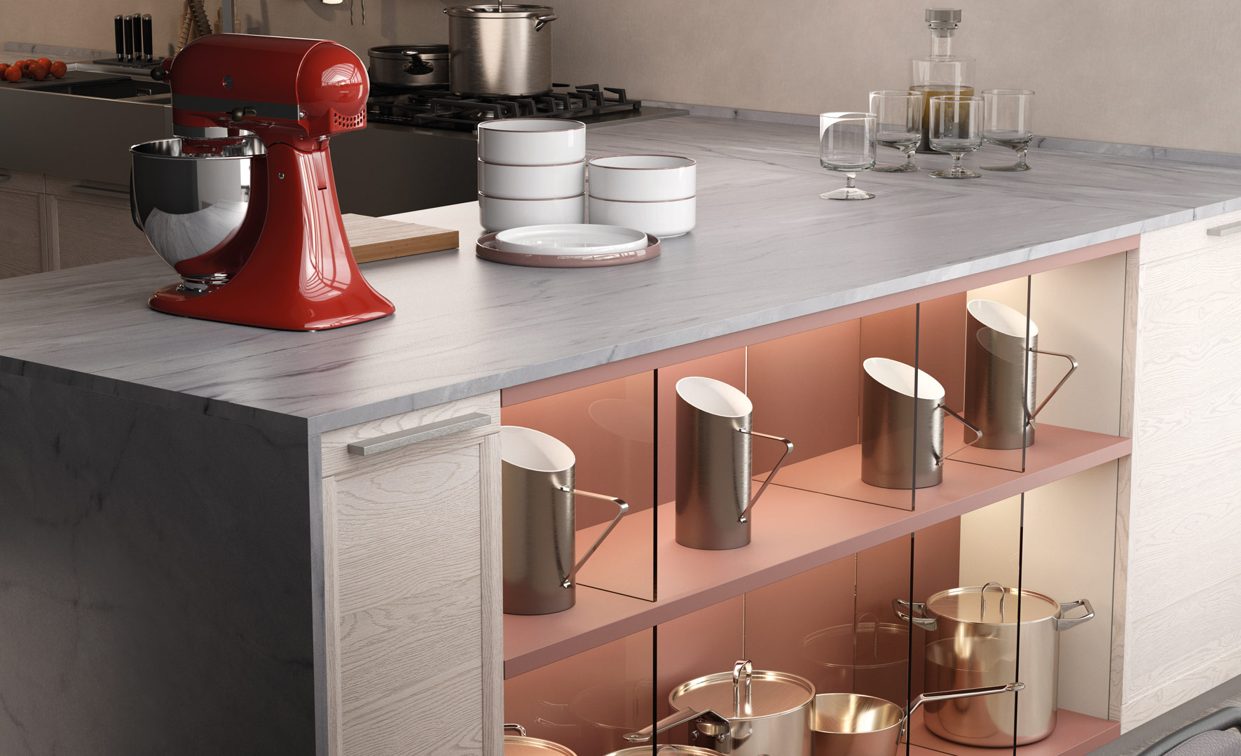 Koros®, the new line of technological and ultra-resistant work surfaces by Gruppo LUBE