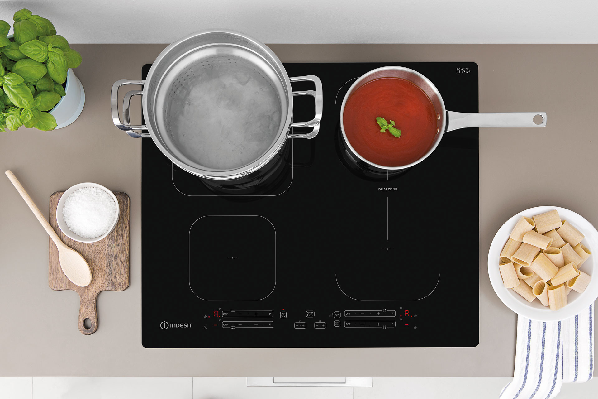 Indesit Push&Go induction hobs: efficient, practical and reliable